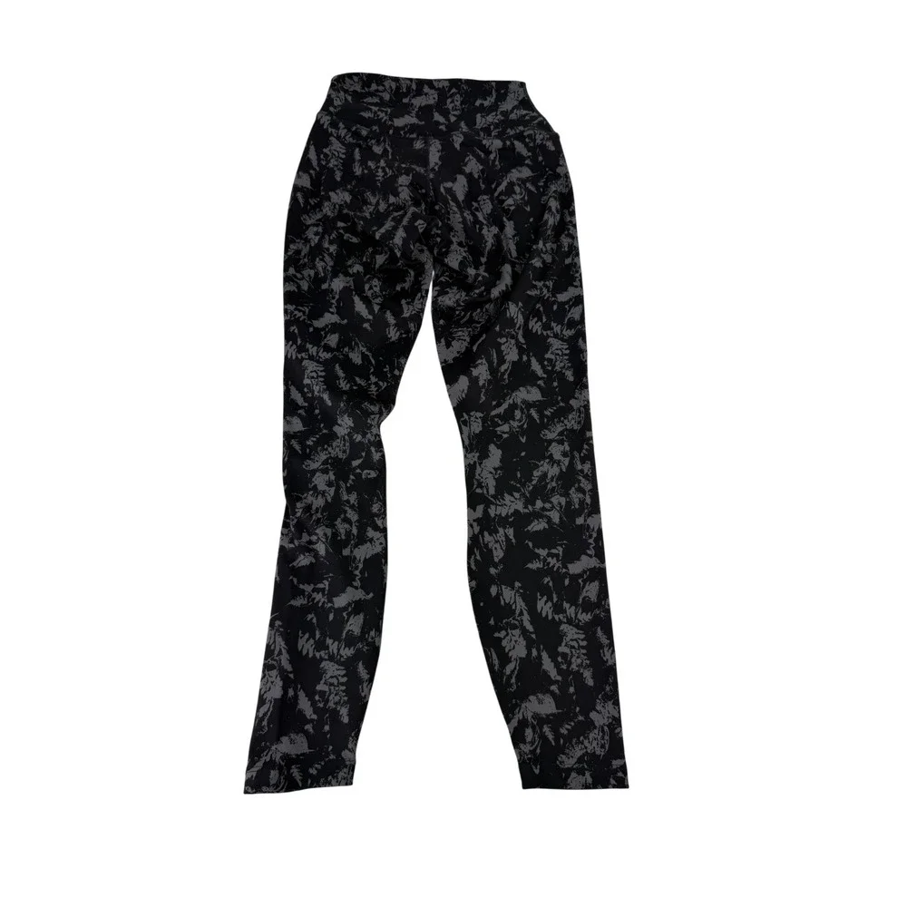 Nike One Women's High Rise 7/8 Printed Leggings Black Gray Sz XS FZ3229-010 NWOT